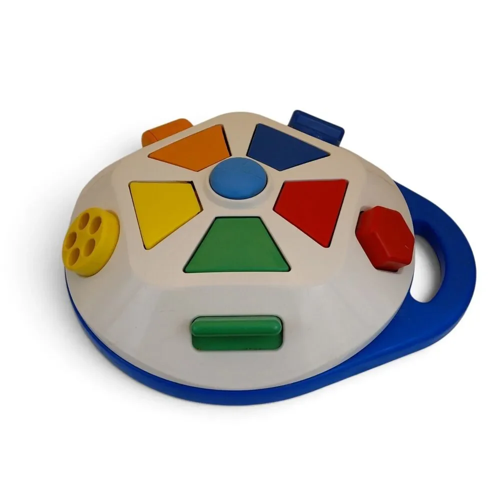 Little Tikes Vtg 90s Baby Pop up Spinning Carousel Activity Toy Sounds Animals